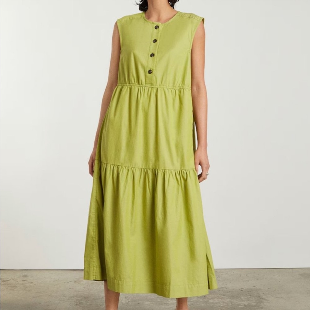 Everlane oversize green sleeveless dress